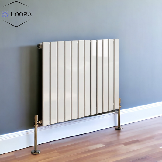 Horizontal Designer Flat Panel Wall Radiator 600x1050mm Single White & Anthracite