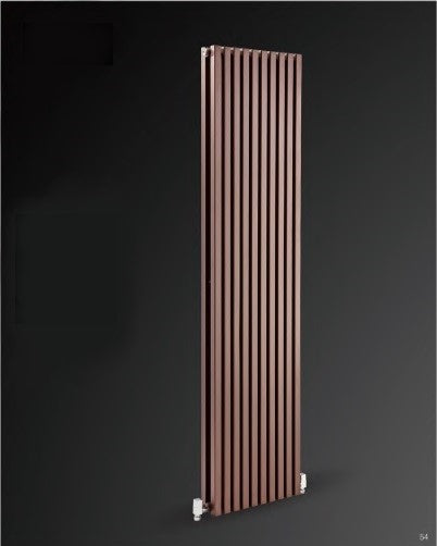 Vertical Designer Square Double Panel Tall Radiator 1800x450mm Bronze