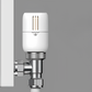 Rex Thermostatic TRV Radiator Valves 1/2" x 15mm Angled