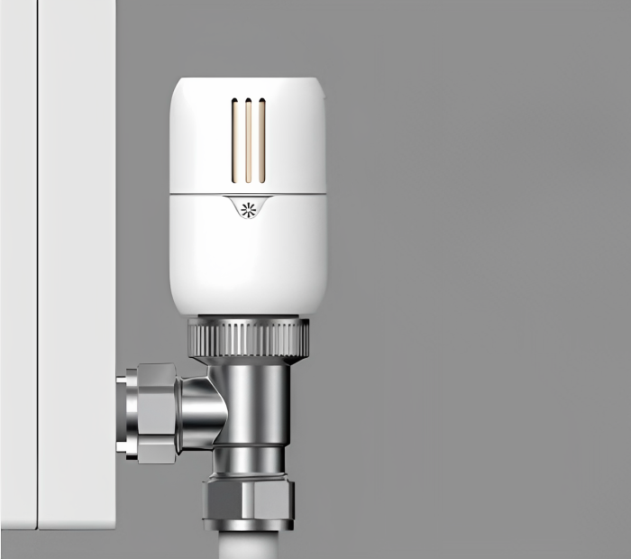 Rex Thermostatic TRV Radiator Valves 1/2" x 15mm Angled