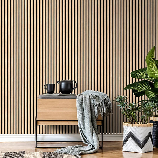 LOORA White Oak Acoustic Wood Wall Panels 2400X600mm