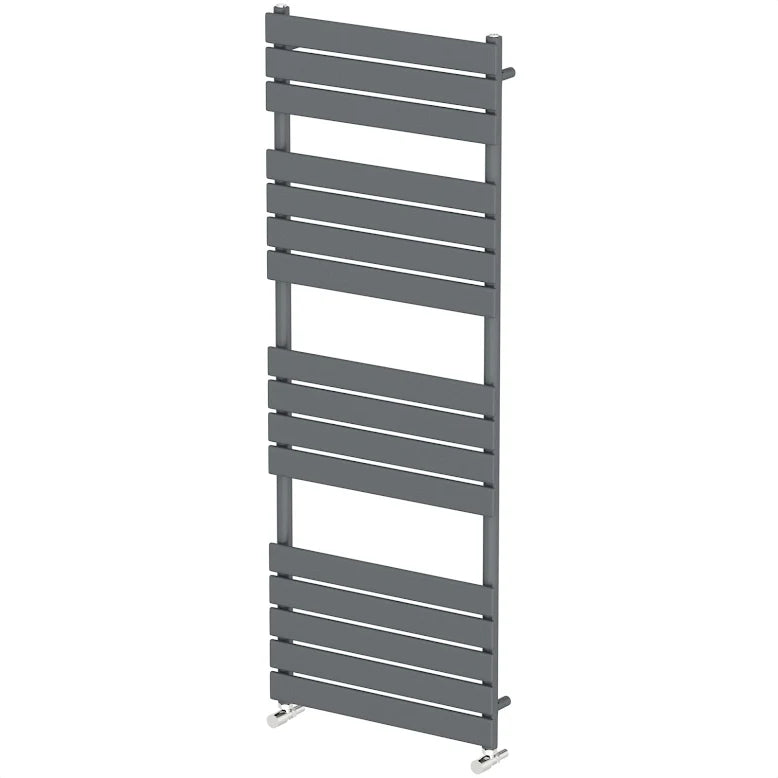 Flat Panel Modern Heated Towel Rail Anthracite 1600mm x 600mm