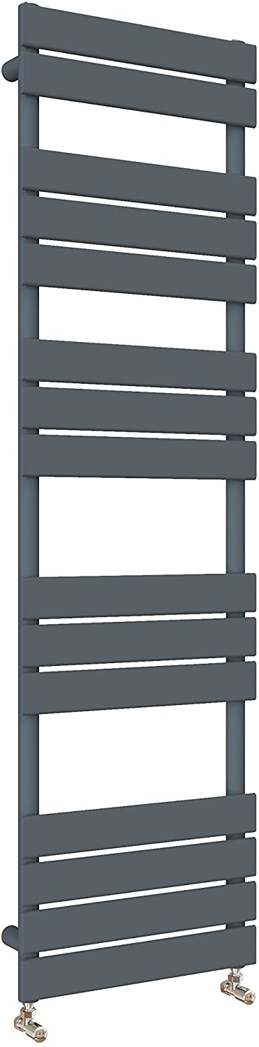 Flat Panel Modern Heated Towel Rail Anthracite 1600mm x 450mm