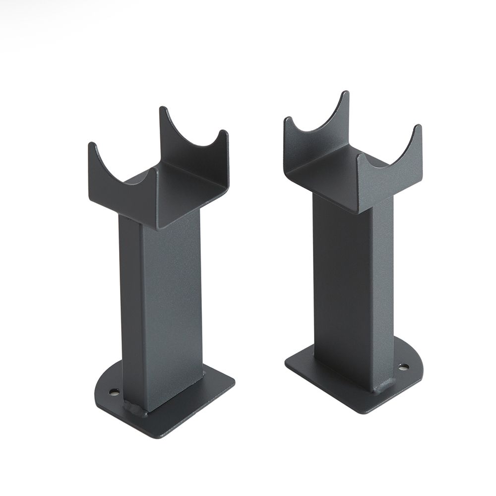 Anthracite Floor-Mounting Feet for oval Designer Radiators 2pcs